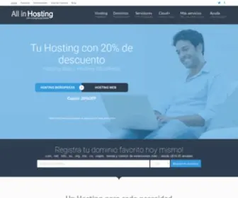 Allinhosting.com(Hosting) Screenshot
