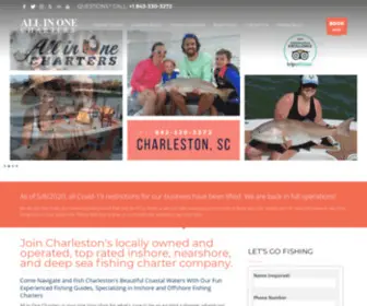 Allinonecharters.com(Charleston deep sea fishing charter and tours) Screenshot