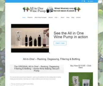 Allinonewinepump.com(Wine Pump) Screenshot