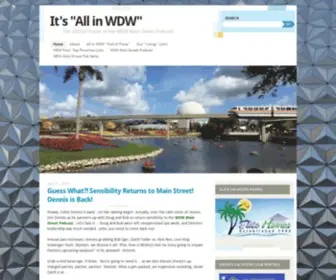 Allinwdw.com(It's "All in WDW") Screenshot
