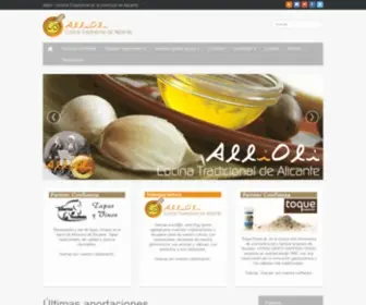 Alliolialicante.com(Cocina tradicional de Alicante) Screenshot