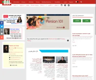 Alliranian.com(Iranian Community Social Media News Portal) Screenshot