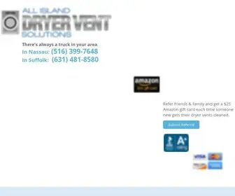 Allislanddryerventsolutions.com(Dryer Vent Cleaning Long Island) Screenshot