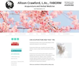 Allisoncrawford.com(Acupuncture) Screenshot