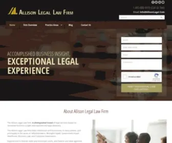 Allisonlegal.com(Allison Legal Law Firm) Screenshot