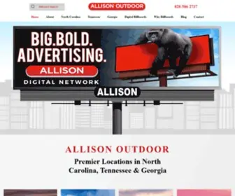 Allisonoutdoor.com(Billboards) Screenshot