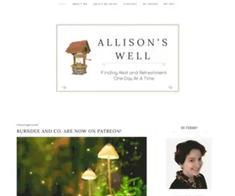 Allisonswell.com(Finding Laughter and Refreshment One Day At A Time) Screenshot