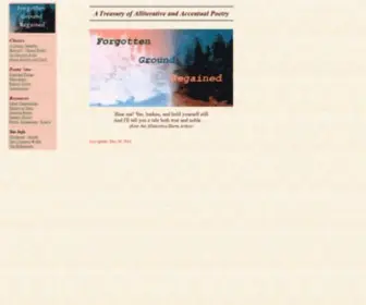 Alliteration.net(Alliterative poetry in the style of Beowulf or Sir Gawain and the Green Knight) Screenshot