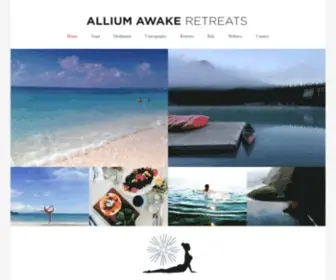 Alliumawakeretreats.com(Wellness Retreats and Luxury Fitness Travel) Screenshot