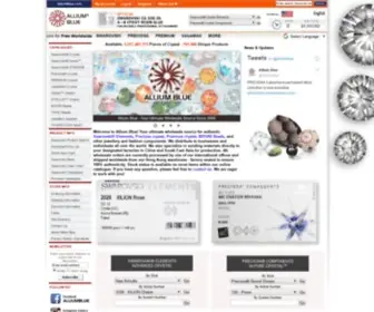 Alliumblue.com(Swarovski Crystal Wholesale Online Shop) Screenshot