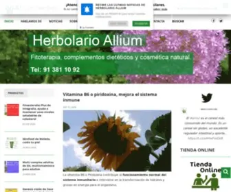 Alliumherbal.com(Herbolario Allium) Screenshot