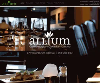 Alliumrestaurant.com(Allium Restaurant) Screenshot