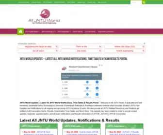 AlljNtuworld.in(JNTU World Updates) Screenshot