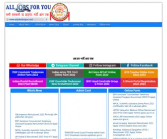 Alljobsforyou.net(Alljobsforyou) Screenshot