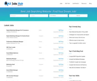 Alljobshub.com(Job searching) Screenshot