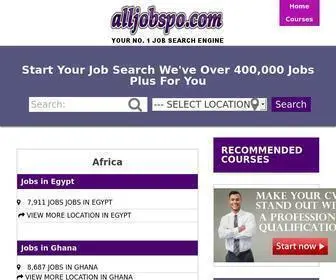 Alljobspo.com(Jobs Search Engine) Screenshot