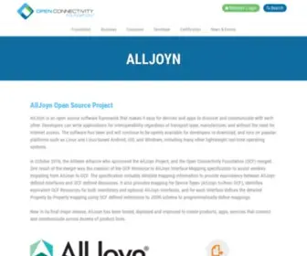 Alljoyn.org(Open Connectivity Foundation (OCF)) Screenshot