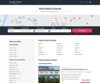 Allkeralahotels.net(Kerala hotels & apartments) Screenshot