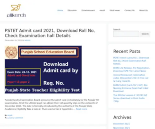 Allkerch.com(My WordPress Blog) Screenshot