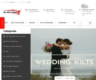 Allkilts.com(Welcome) Screenshot