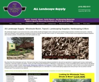 Alllandscapesupply.com(All Landscape Supply) Screenshot