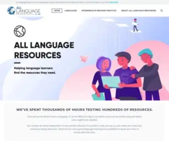 Alllanguageresources.com(Home All Language Resources) Screenshot