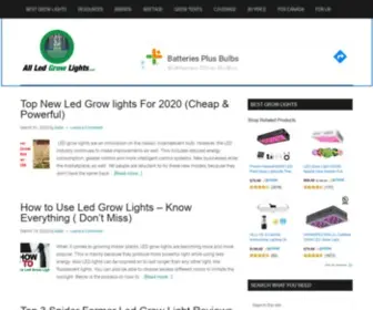 Allledgrowlights.com(LED grow lights information & review site) Screenshot