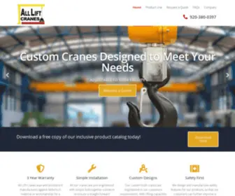 Allliftcranes.com(Jib Cranes) Screenshot