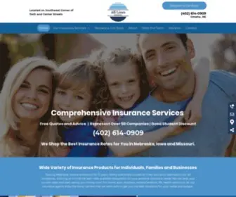 Alllinesomaha.com(All Lines Insurance) Screenshot