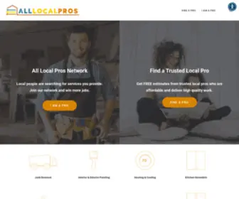 Alllocalpros.com(All Local Pros) Screenshot