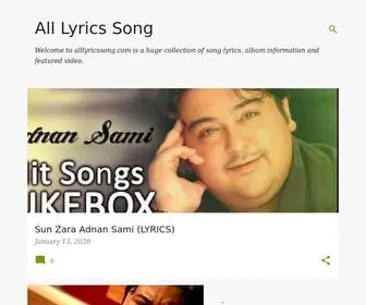 Alllyricssong.com(All Lyrics Song) Screenshot