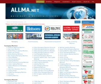 Allma.net(Provide you professional machine information) Screenshot