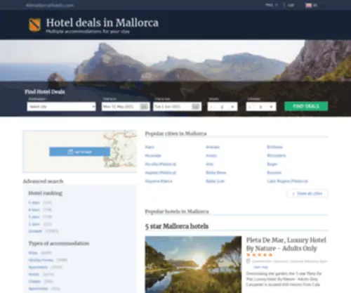 Allmallorcahotels.com(Mallorca hotels & apartments) Screenshot