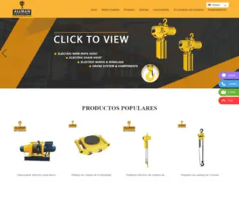 Allmanhoist.com(Nantong Allman Industry Co) Screenshot