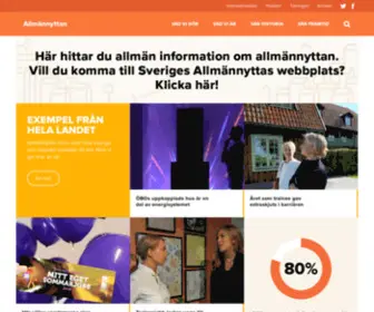 Allmannyttan.se(Allmännyttans) Screenshot