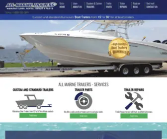 Allmarinetrailers.net(All Marine Trailers) Screenshot