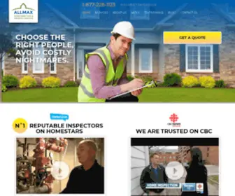 Allmaxhomes.ca(Allmaxhomes) Screenshot