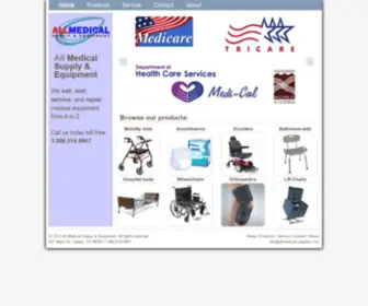 Allmedical-Supplies.com(All Medical Supply & Equipment) Screenshot