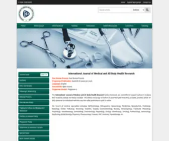 Allmedicaljournal.com(International Journal of Medical and All Body Health Research) Screenshot