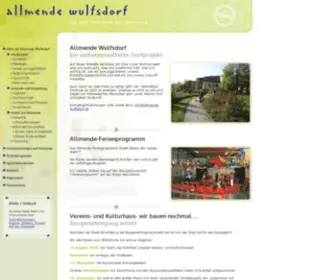 Allmende-Wulfsdorf.de(Allmende Wulfsdorf) Screenshot