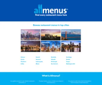 Allmenus.com(Restaurant Menus Online) Screenshot