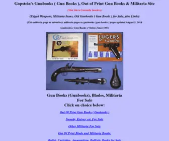 Allmilitaria.com(Gopstein's Gunbooks ( Gun Books )) Screenshot