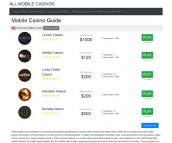 Allmobilecasinos.com Screenshot