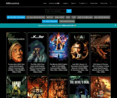 Allmovieshub.bio(300mb Movies) Screenshot