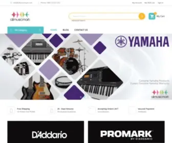 Allmusicmart.com(Buy Online Musical Instrument & Audio Equipment At All Music Mart) Screenshot