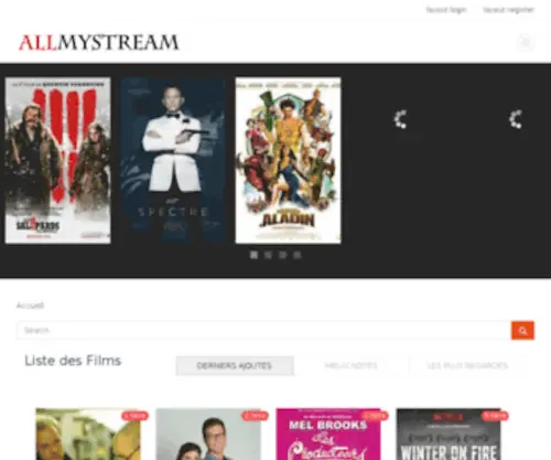 Allmystream.fr(AllMyStream le site de film en streaming) Screenshot