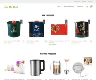 Allmyteas.com(The specialist of fine Chinese teas) Screenshot