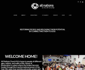 Allnationsnj.org(House of Restoration) Screenshot