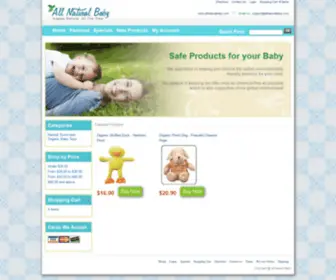 Allnaturalbaby.com(Organic Baby Products) Screenshot