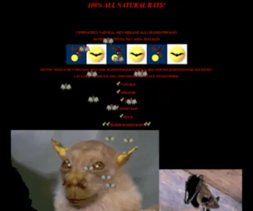 Allnaturalbats.org(ALL NATURAL BATS 100% NATURAL HUMAN) Screenshot